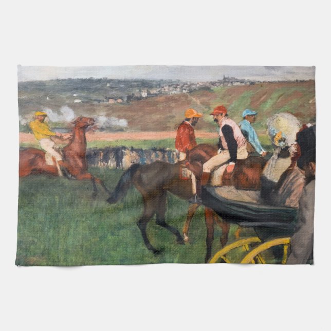Edgar Degas - At the Races Kitchen Towel (Horizontal)