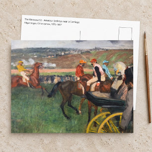 Edgar Degas - At the Races Postcard