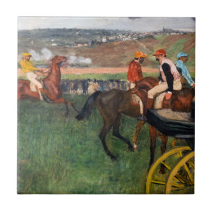 Edgar Degas - At the Races Tile