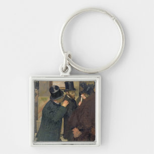 Edgar Degas   At the Stock Exchange, c.1878-79 Keychain