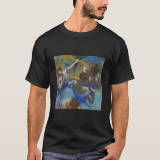 Edgar Degas Ballerina'S In Blue Ballet Impressioni T-Shirt