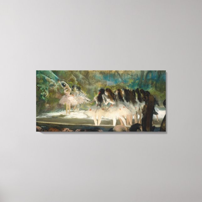 Edgar Degas - Ballet at the Paris Opera Canvas Print (Front)
