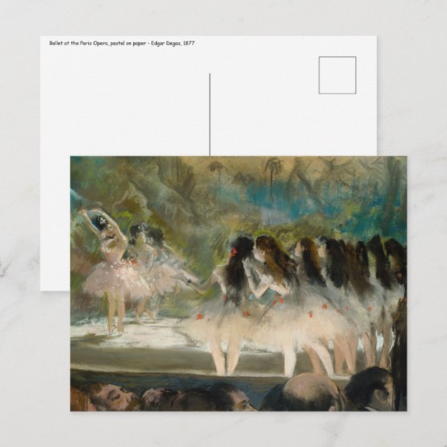 Edgar Degas - Ballet at the Paris Opera Postcard (Front/Back)