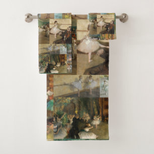 Edgar Degas Ballet Dancers Paintings and Drawings Bath Towel Set