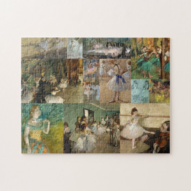Edgar Degas Ballet Dancers Paintings and Drawings Jigsaw Puzzle (Horizontal)