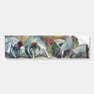 Edgar Degas - Ballet Dancers Tying Shoes Bumper Sticker