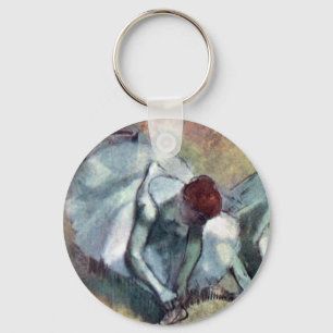 Edgar Degas - Ballet Dancers Tying Shoes Keychain