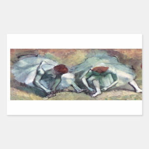 Edgar Degas - Ballet Dancers Tying Shoes Sticker