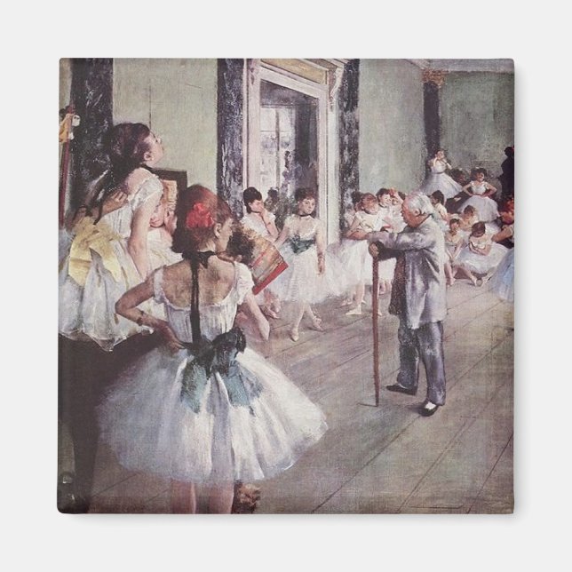 Edgar Degas Ballet Lesson Magnet (Front)