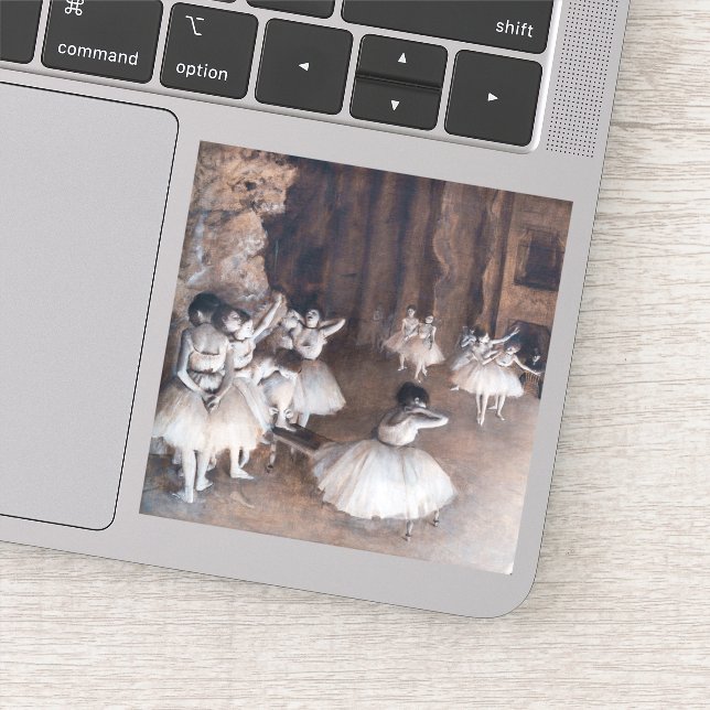 Edgar Degas - Ballet Rehearsal on Stage (Detail)