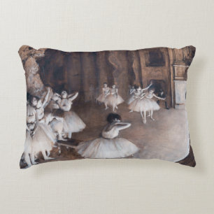 Edgar Degas - Ballet Rehearsal on Stage Accent Pillow