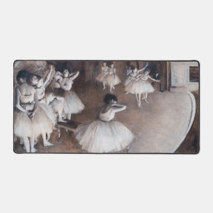 Edgar Degas - Ballet Rehearsal on Stage Desk Mat
