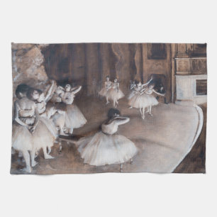 Edgar Degas - Ballet Rehearsal on Stage Kitchen Towel