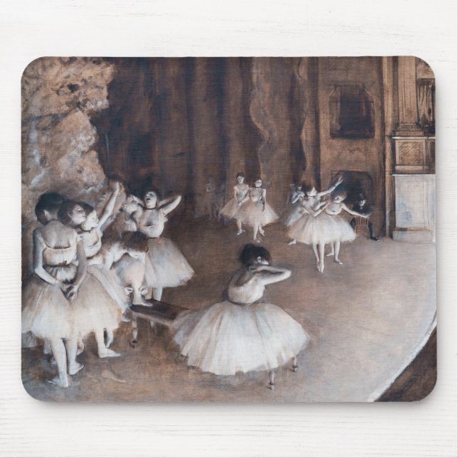 Edgar Degas - Ballet Rehearsal on Stage Mouse Pad (Front)