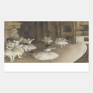 Edgar Degas – Ballet Rehearsal on Stage Sticker