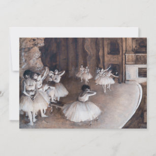 Edgar Degas - Ballet Rehearsal on Stage Thank You Card