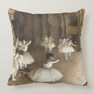 Edgar Degas Ballet Rehearsal Throw Pillow