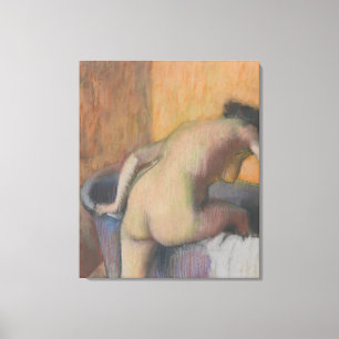 Edgar Degas   Bather Stepping into a Tub Canvas Print