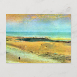 Edgar Degas - Beach at low tide Postcard