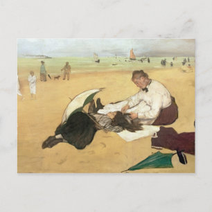 Edgar Degas Beach scene Postcard