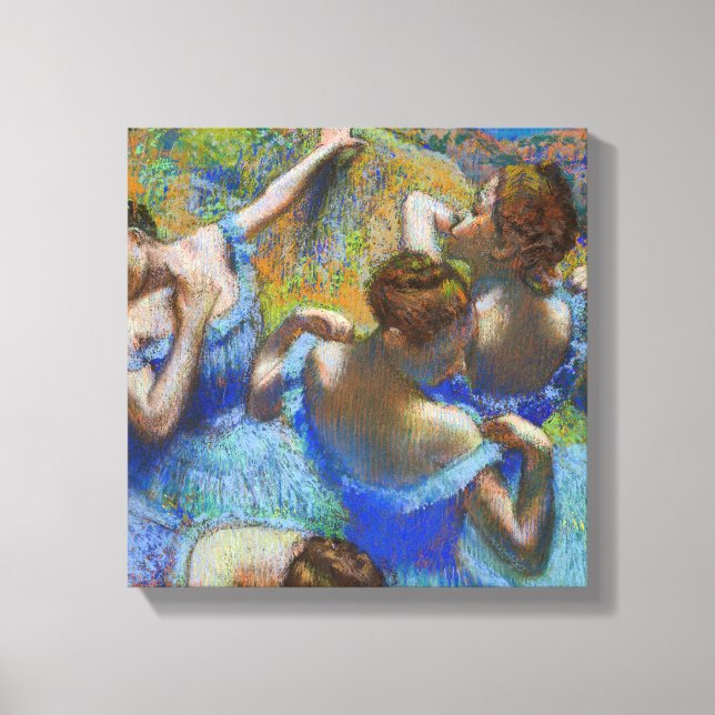 Edgar Degas - Blue Dancers Canvas Print (Front)