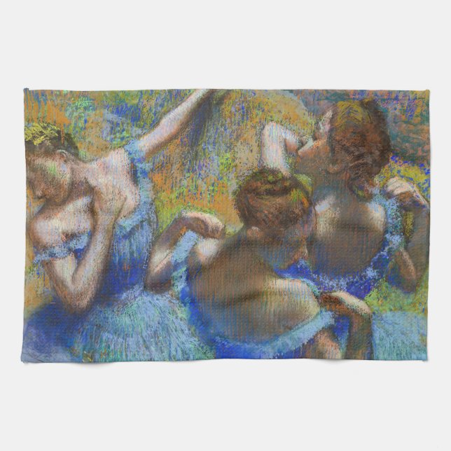Edgar Degas - Blue Dancers Kitchen Towel (Horizontal)