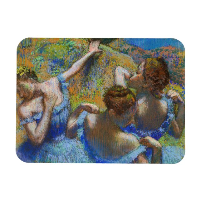 Edgar Degas - Blue Dancers Magnet (Horizontal)