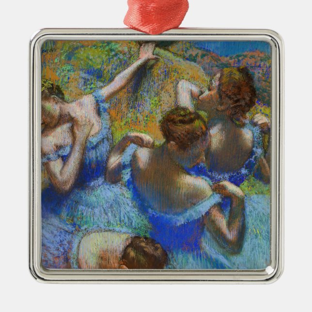 Edgar Degas - Blue Dancers Metal Ornament (Front)