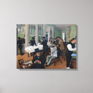 Edgar Degas - Cotton Office in New Orleans Canvas Print