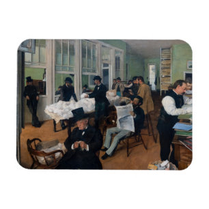 Edgar Degas - Cotton Office in New Orleans Magnet