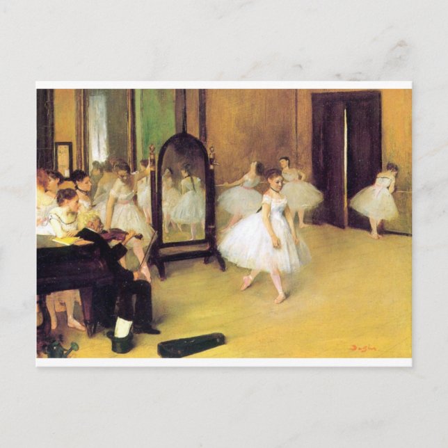 Edgar Degas - Dance Class Postcard (Front)