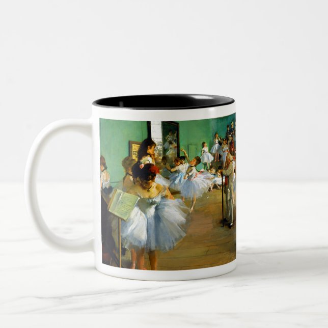 Edgar Degas Dance Class Two-Tone Coffee Mug (Left)