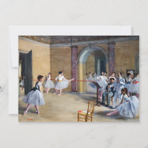 Edgar Degas - Dance Foyer, Opera rue Le Peletier Invitation