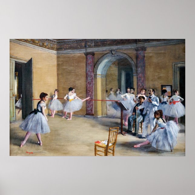 Edgar Degas - Dance Foyer, Opera rue Le Peletier Poster (Front)