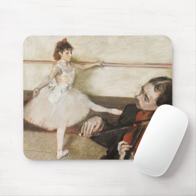 Edgar Degas Dance lesson. Vintage impressionism Mouse Pad (With Mouse)