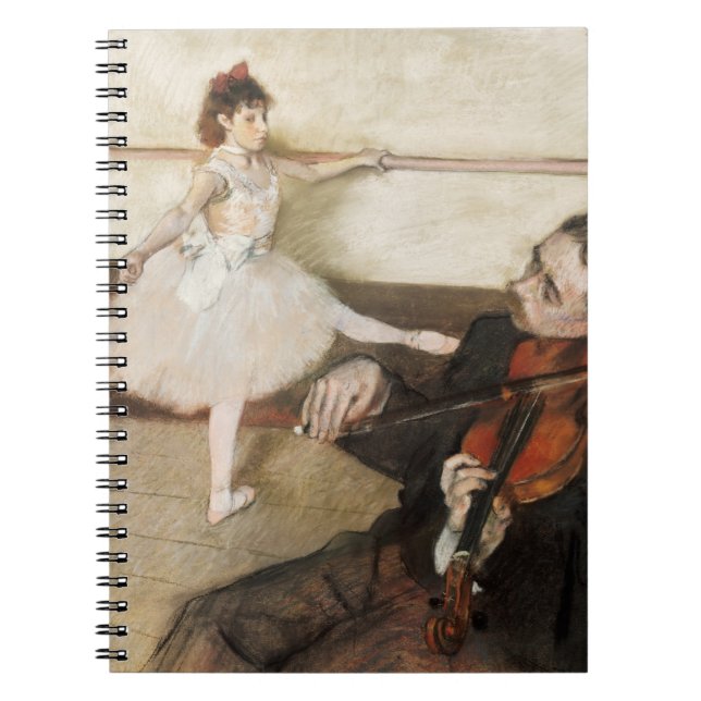 Edgar Degas Dance lesson. Vintage impressionism Notebook (Front)