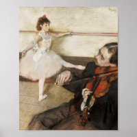 Edgar Degas. Dance lesson. Vintage impressionism