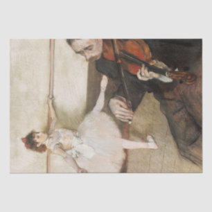 Edgar Degas Dance lesson. Vintage impressionism Tissue Paper