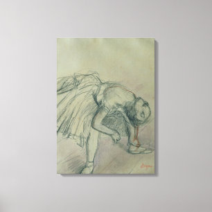 Edgar Degas Dancer Fixing her Slipper, c.1865 Canvas Print