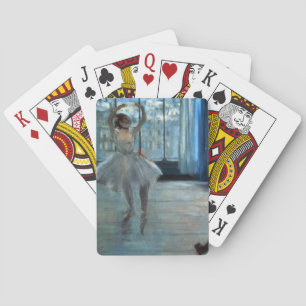 Edgar Degas   Dancer in Front of a Window Playing Cards