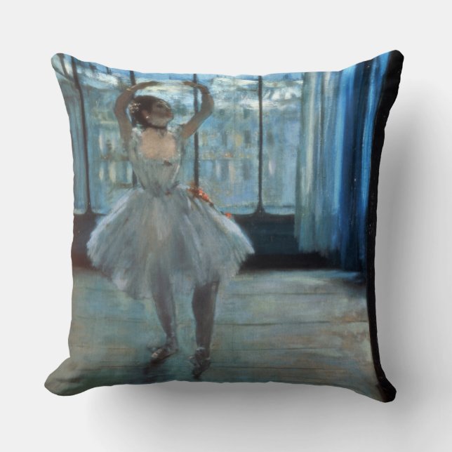 Edgar Degas | Dancer in Front of a Window Throw Pillow (Front)
