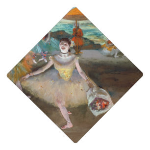 Edgar Degas - Dancer with Bouquet, Bowing on Stage Graduation Cap Topper