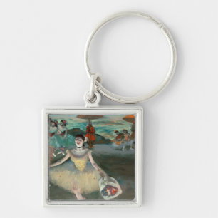 Edgar Degas Dancer with bouquet, curtseying Keychain
