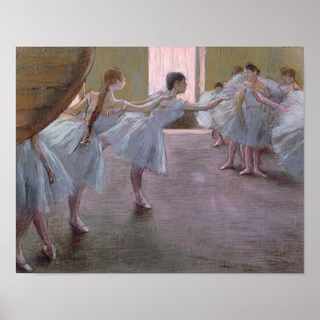 Edgar Degas | Dancers at Rehearsal, 1875-1877 Poster (Front)