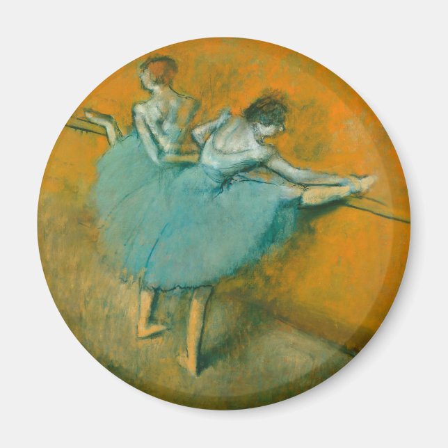 Edgar Degas Dancers at the Bar painting artwork Magnet (Front)