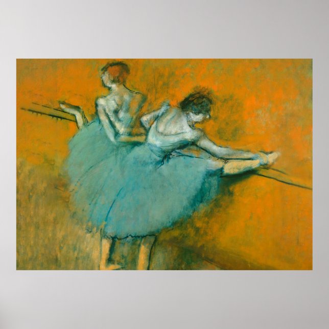 Edgar Degas Dancers at the Bar painting artwork Poster (Front)