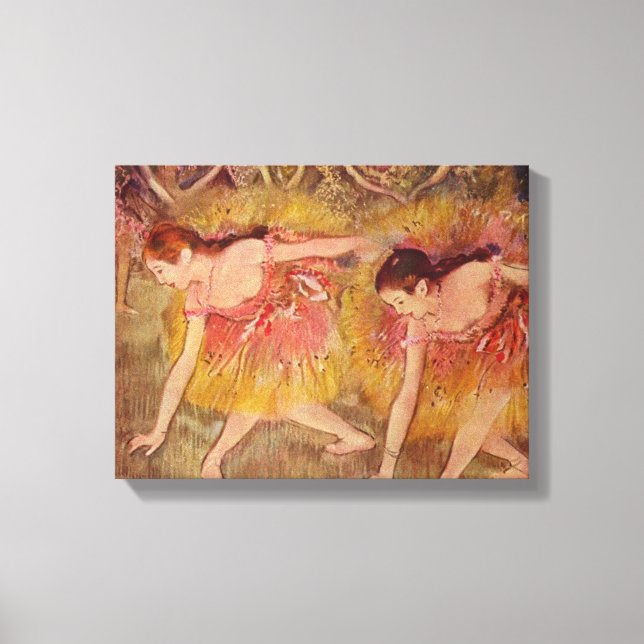 Edgar Degas Dancers Bending Down  Canvas Print (Front)