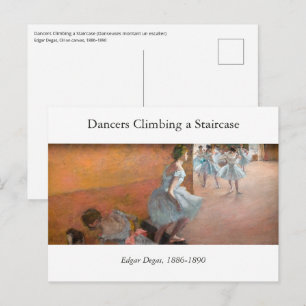 Edgar Degas - Dancers Climbing a Staircase Postcard