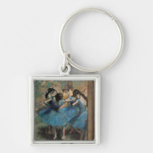 Edgar Degas Dancers in blue, 1890 Keychain