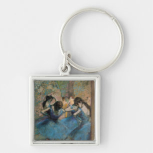 Edgar Degas   Dancers in blue, 1890 Keychain